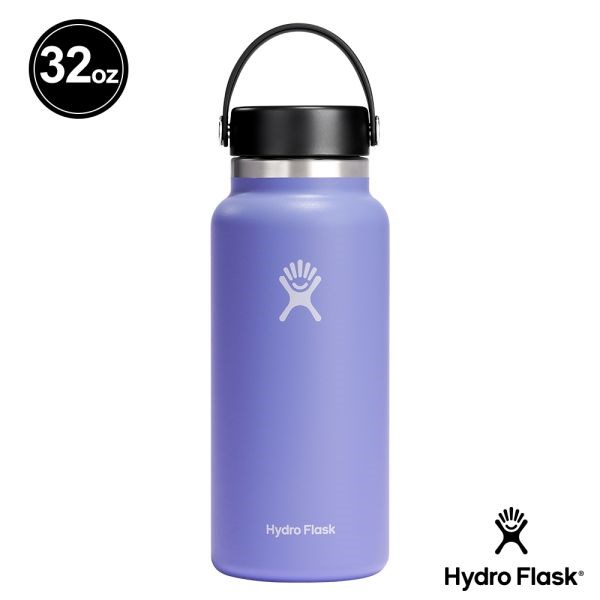 Hydro Flask 32oz/946ml 寬口提環保溫瓶 紫藤花 保冷 保溫瓶 水壺 登山 露營
