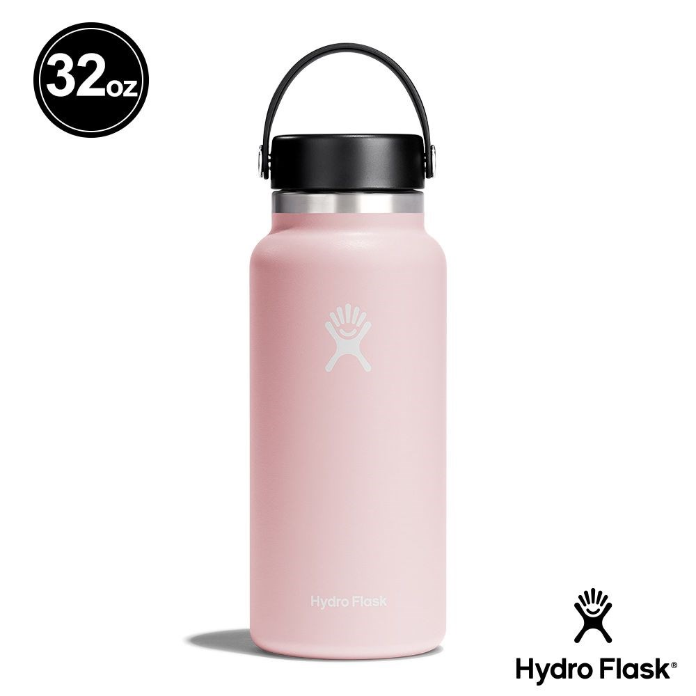 Hydro Flask 32oz/946ml 寬口提環保溫瓶 櫻花粉 保冷 保溫瓶 水壺 登山 露營