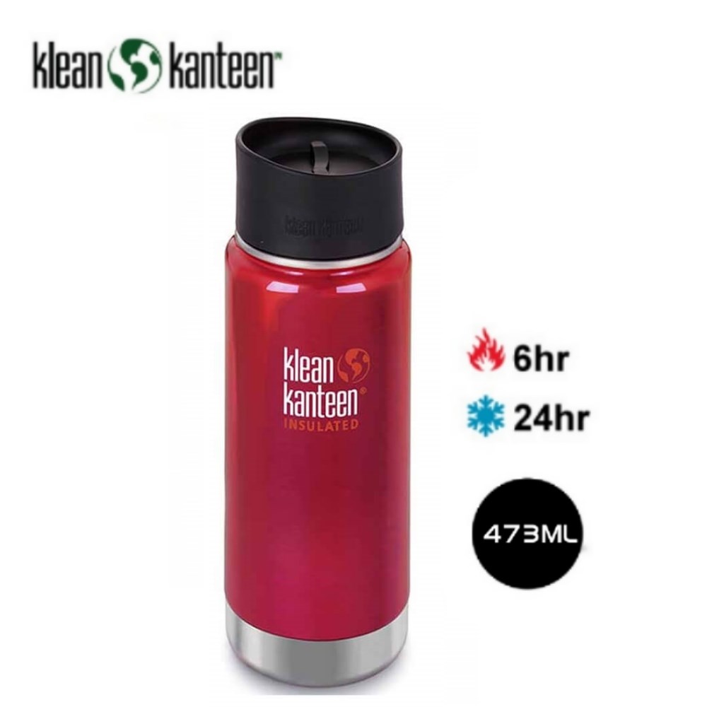 特價出清 Klean Kanteen 16oz寬口不鏽鋼保溫瓶 K16VWPCC RP 彩椒紅 473ml