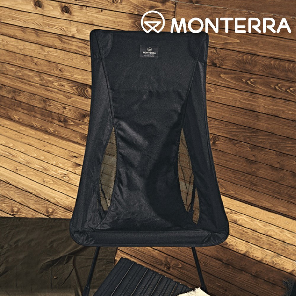 MONTERRA CVT2 L 輕量蝴蝶型摺疊椅 黑 摺疊椅 露營椅