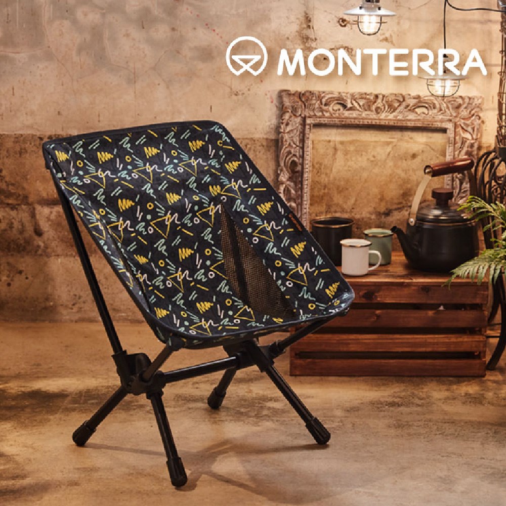 MONTERRA CVT2 Mini 輕量蝴蝶型摺疊椅 碎花 摺疊椅 露營椅