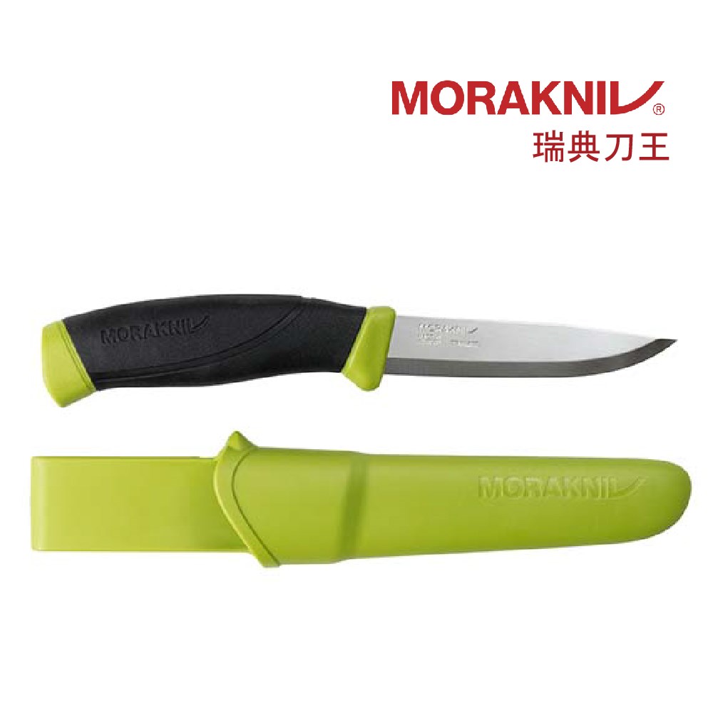MORAKNIV Companion (S) 多功能不鏽鋼直刀 橄欖綠 14074 露營刀 登山刀 瑞典製