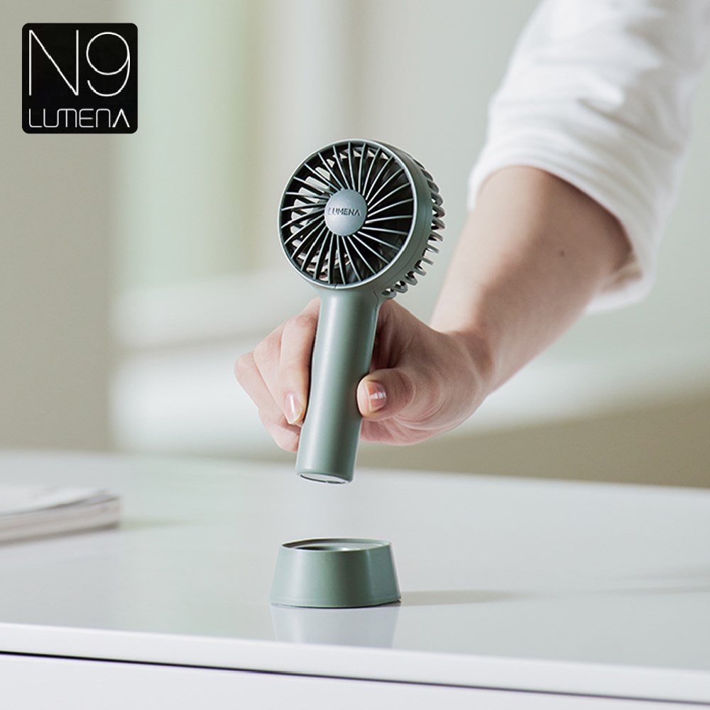 N9 LUMENA C2 USB迷你手持風扇 煙燻綠 露營 小風扇