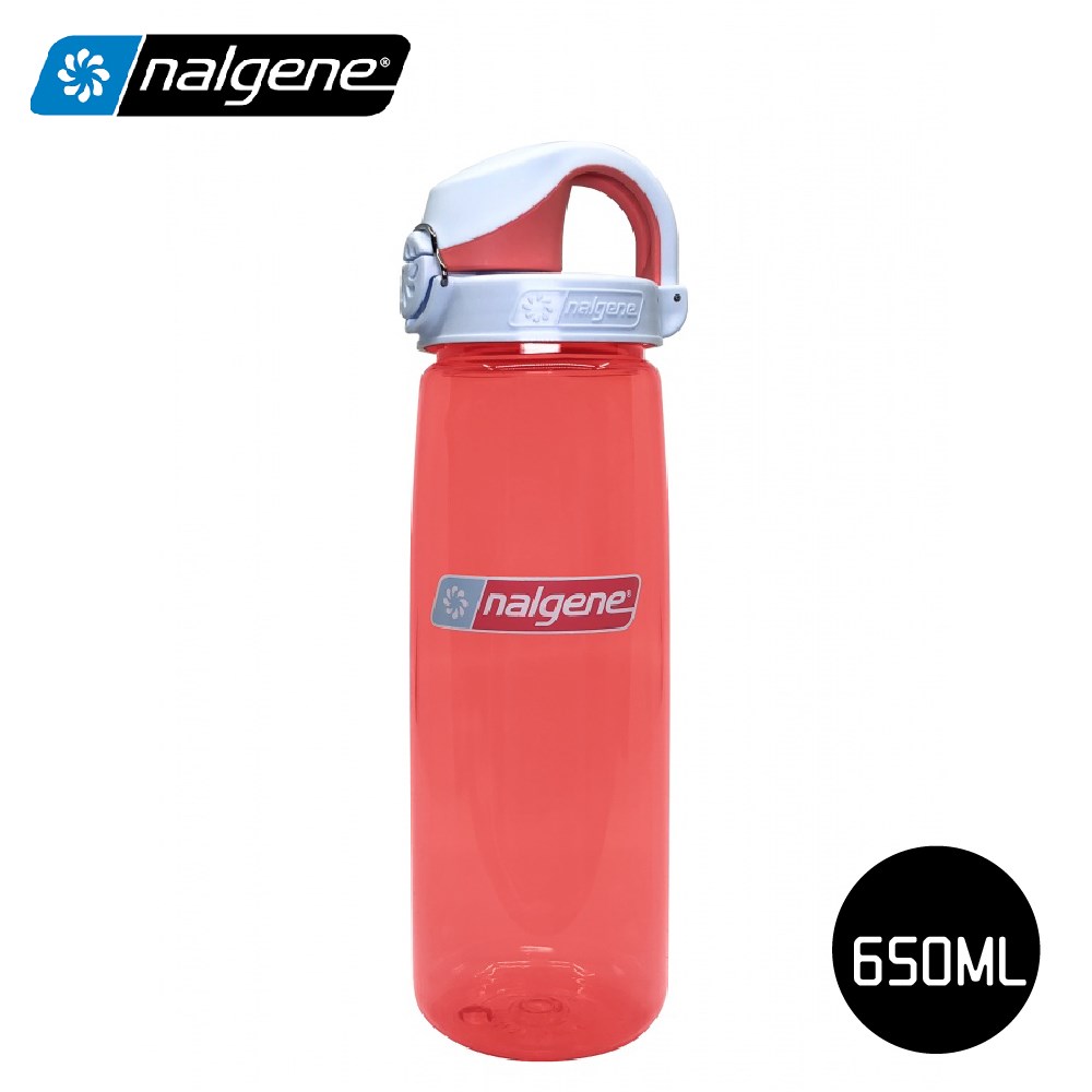 Nalgene 美國專業 650ml OTF運動型水壺 珊瑚紅/冰霜珊瑚紅蓋 外出水瓶 運動 戶外 兒童水壺