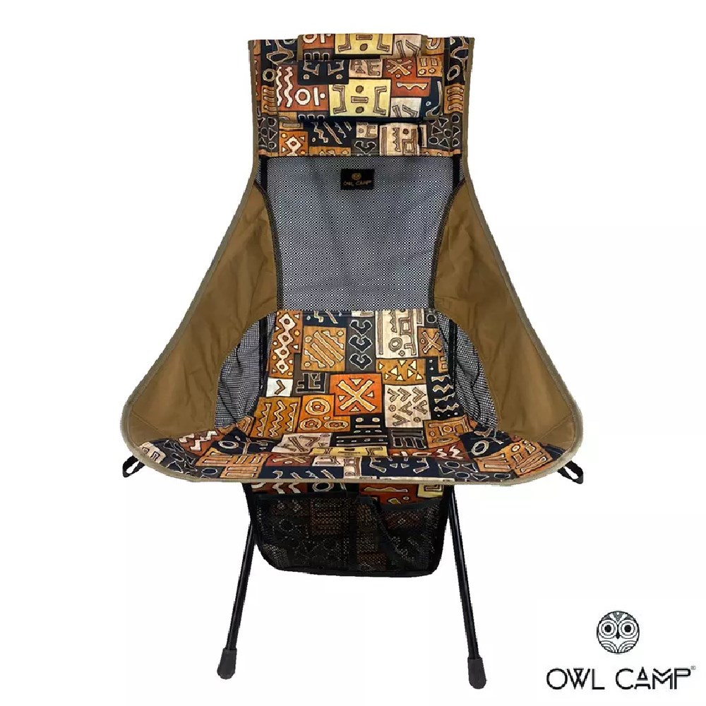 OWL CAMP LF-20L3 羅馬圖騰高背椅 露營椅 高背椅 椅子
