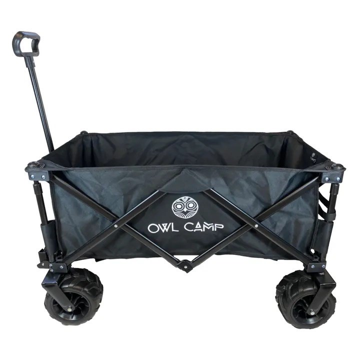 OWL CAMP 露營手拉車 黑色 手拉車 手推車 露營拖車 露營推車