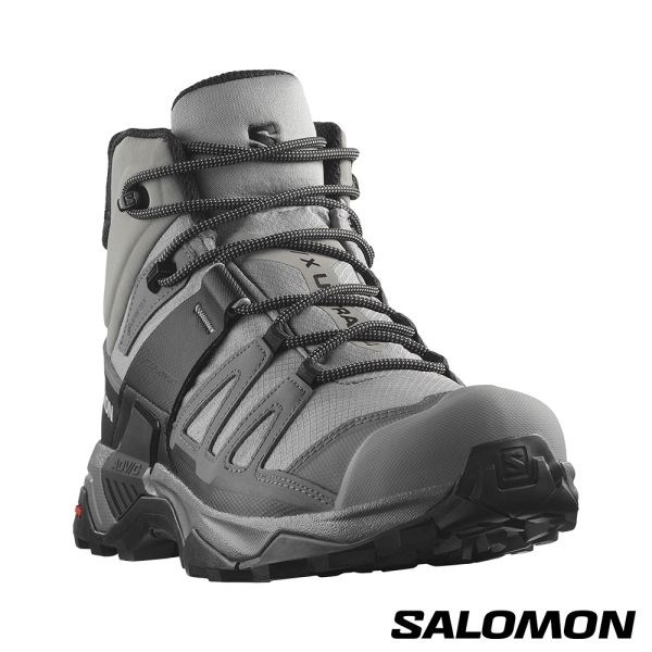 Salomon 男 X ULTRA 4 Goretex 中筒登山鞋 L47454200 鯊皮灰/靜灰/黑 健行鞋
