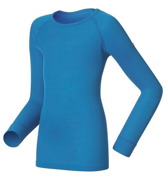 【白盒特價出清】 ODLO 瑞士 機能型保暖內衣 兒童款 藍 10459-25300 內衣 圓領 衛生衣