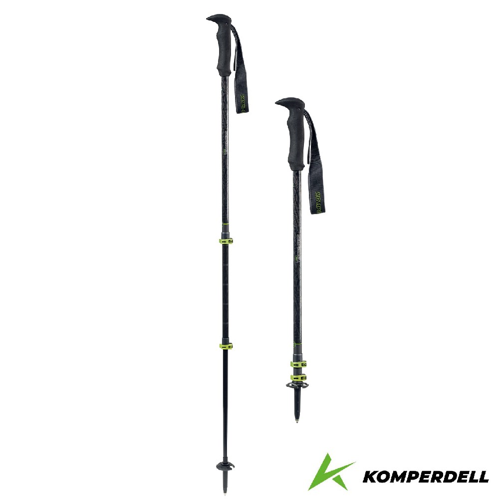 Komperdell 奧地利 輕量碳纖+鈦金強力鎖定登山杖 175237010 黑 健行登山 碳纖輕量
