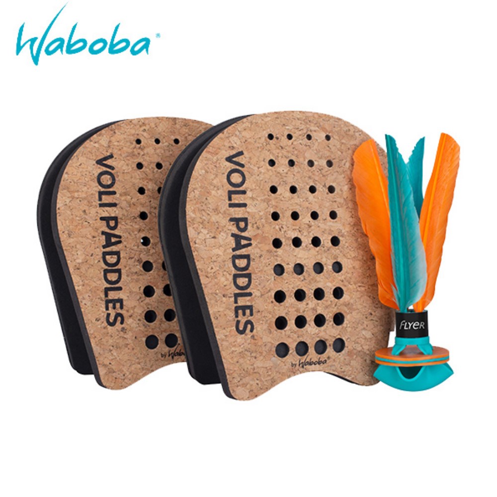 瑞典 WABOBA Voli Racket Set 毽子玩具組合包 戶外 陸上 玩具 露營 雙人拍擊遊戲