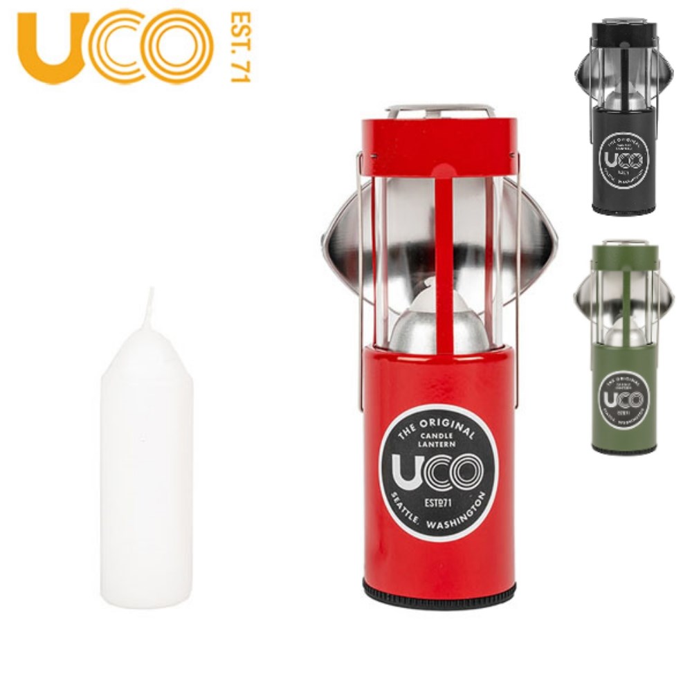UCO ORIGINAL CANDLE LANTERN KIT 原版蠟燭營燈 紅/灰/綠 內附蠟燭2支 油漆款