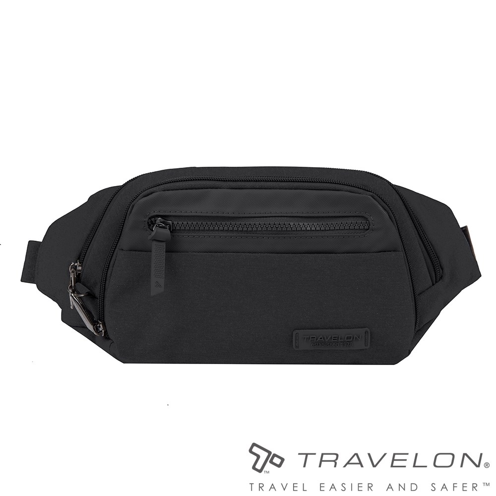 Travelon 美國 METRO休閒旅遊腰包 斜背包 TL-43418 黑色 防盜包 腰包