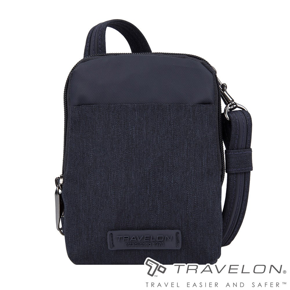 Travelon 美國 METRO隨身斜背包 TL-43417 深藍 隨身斜背包 防盜包 休閒旅遊