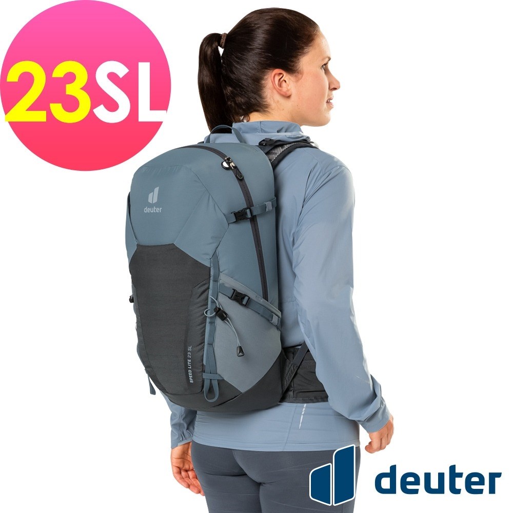 Deuter 女 SPEED LITE超輕量旅遊背包 23SL 3410322 深灰/黑 登山 背包