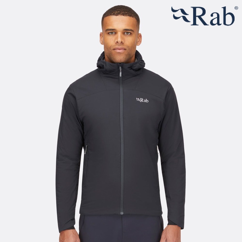 英國 RAB Xenair Alpine Light Jacket Wmns 輕量防風透氣化纖連帽外套 男款 黑 QIP17BKB