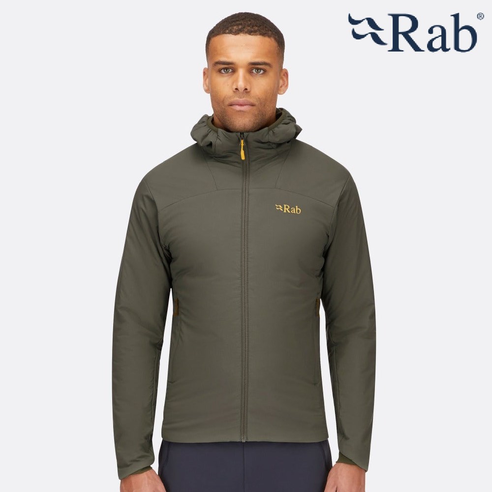 英國 RAB Xenair Alpine Light Jacket Wmns 輕量防風透氣化纖連帽外套 男款 淺卡其 QIP17KHL