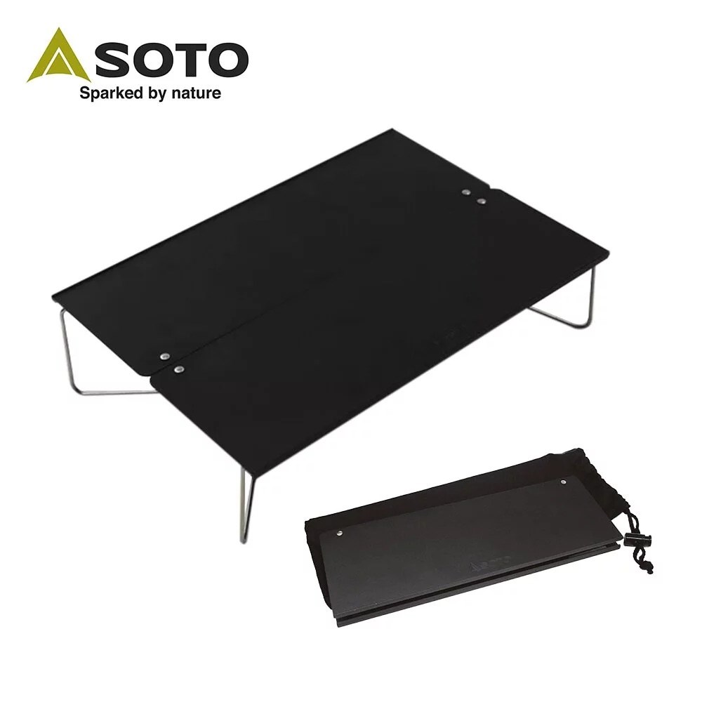 SOTO 黑色鋁合金摺疊桌 ST-630MBK 摺疊桌 鋁桌 登山 露營