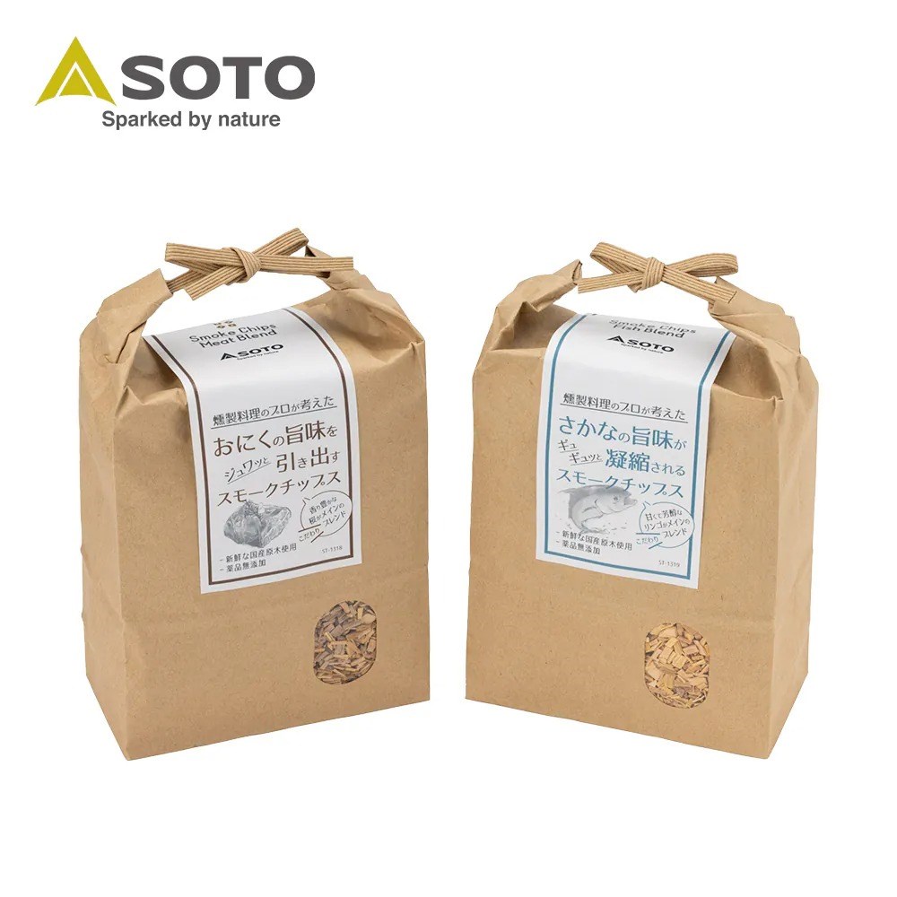 SOTO 嚴選綜合煙燻木片350g 肉類/魚類適用 ST-1318 ST-1319 木柴 露營 烤肉