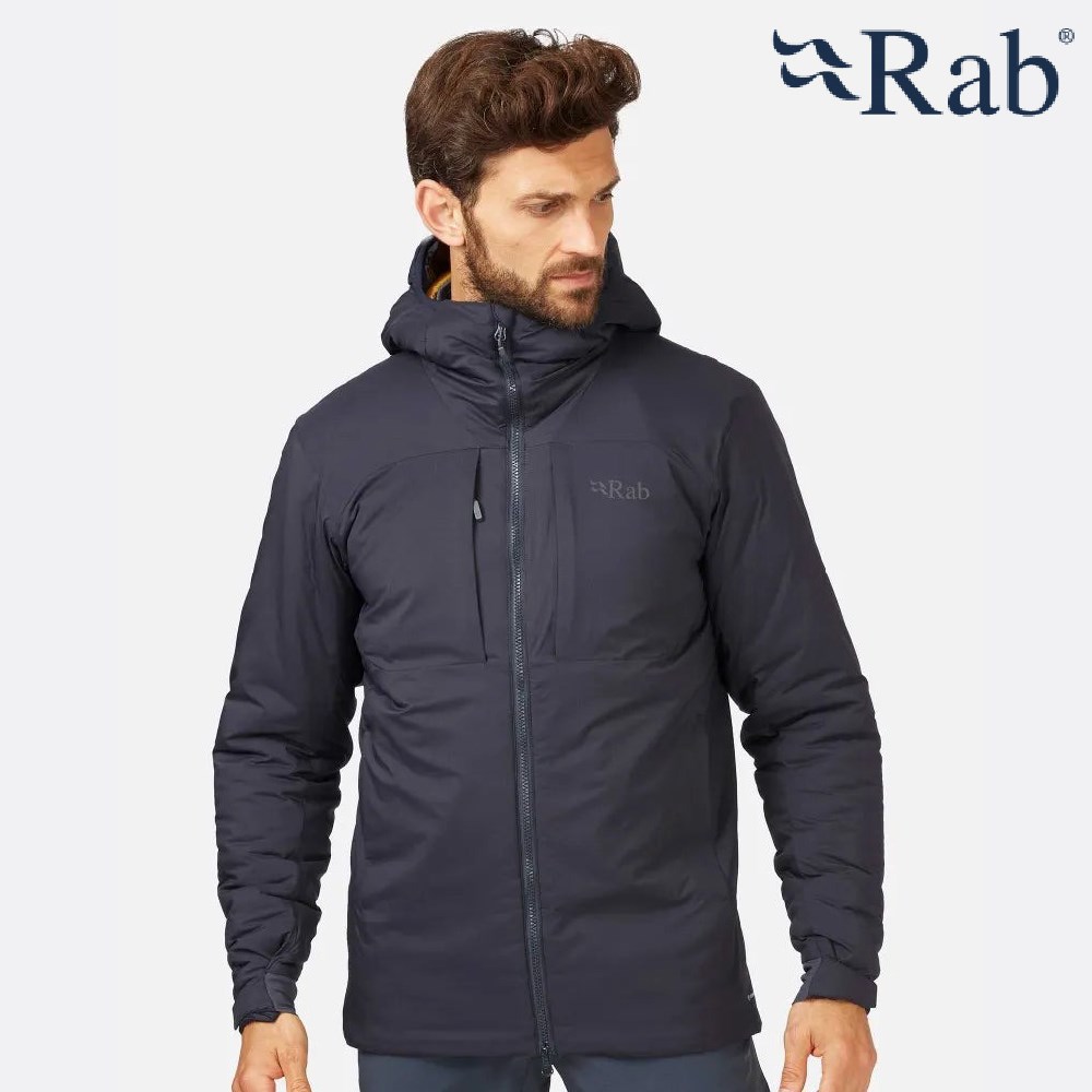 英國 RAB Xenair Alpine Jacket 防風透氣化纖連帽外套 男 烏木灰/足跡褐 QIP09 防風外套