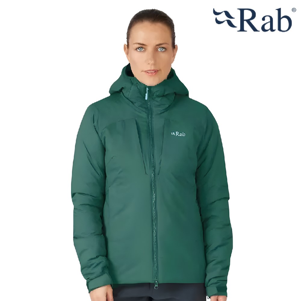 英國 RAB Xenair Alpine Jacket 防風透氣化纖連帽外套 女 板岩綠 QIP10 防風外套