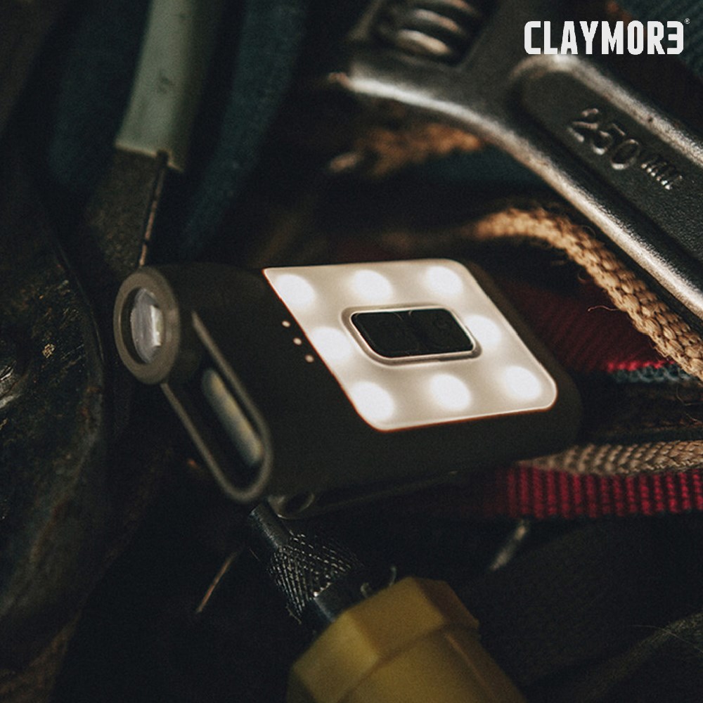 CLAYMORE 65A+ 輕量型夾帽燈 黑色 頭燈 露營 登山