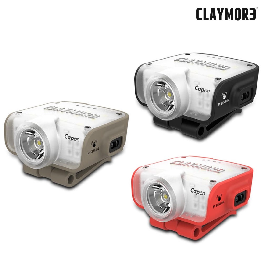 CLAYMORE 80C 感應式迷你夾帽燈 黑/沙/紅 頭燈 露營 登山