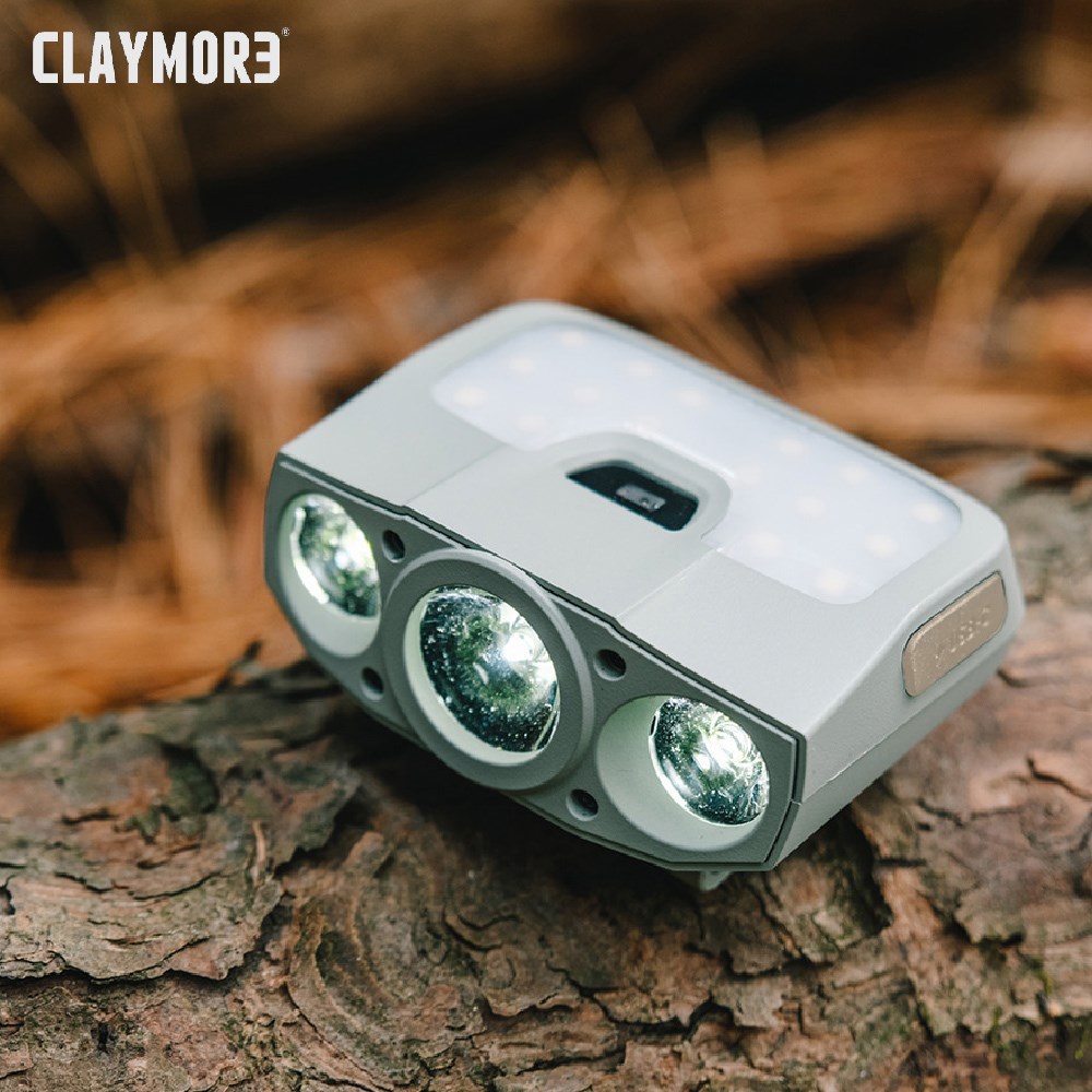 CLAYMORE 200H 感應式三光源夾帽燈 綠色 頭燈 露營 登山 照明