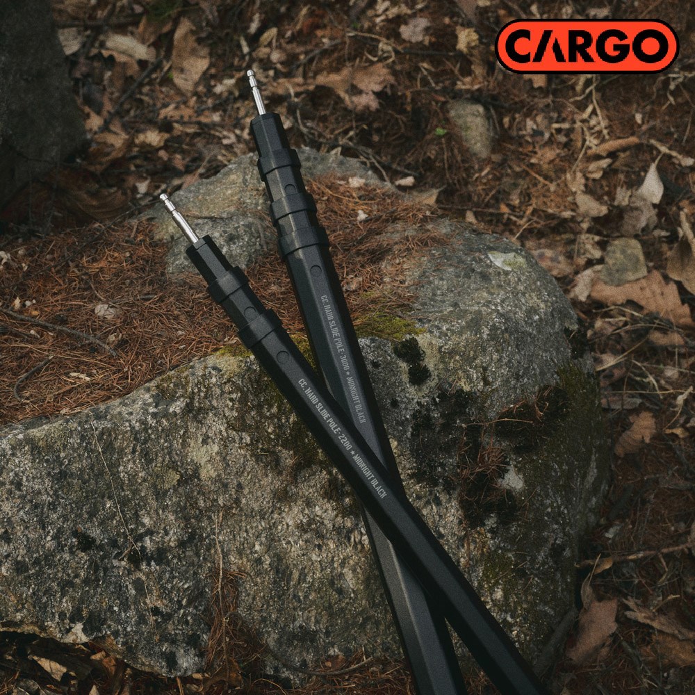 CARGO 伸縮營柱2入 2200mm/3000mm 黑色 營柱 露營 帳篷 主營柱 副營柱