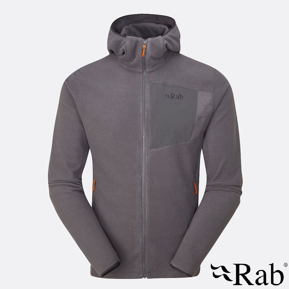 英國 RAB Tecton Hoody 舒適保暖連帽夾克 男款 石墨灰 QFG01 保暖衣 運動衣 連帽外套