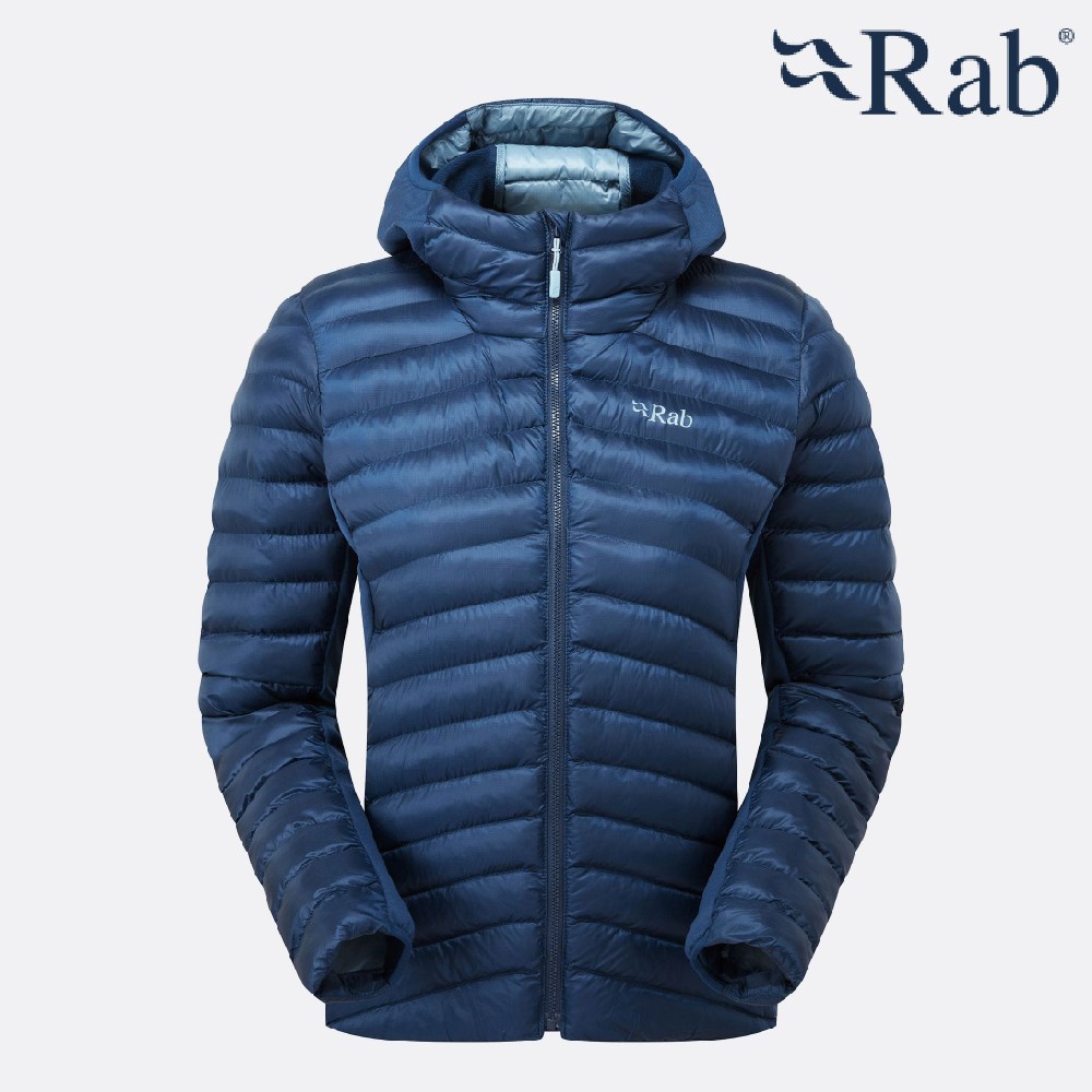英國 RAB Cirrus Flex Hoody 輕量防風連帽化纖外套 女 暴風藍 QIP32 保暖外套
