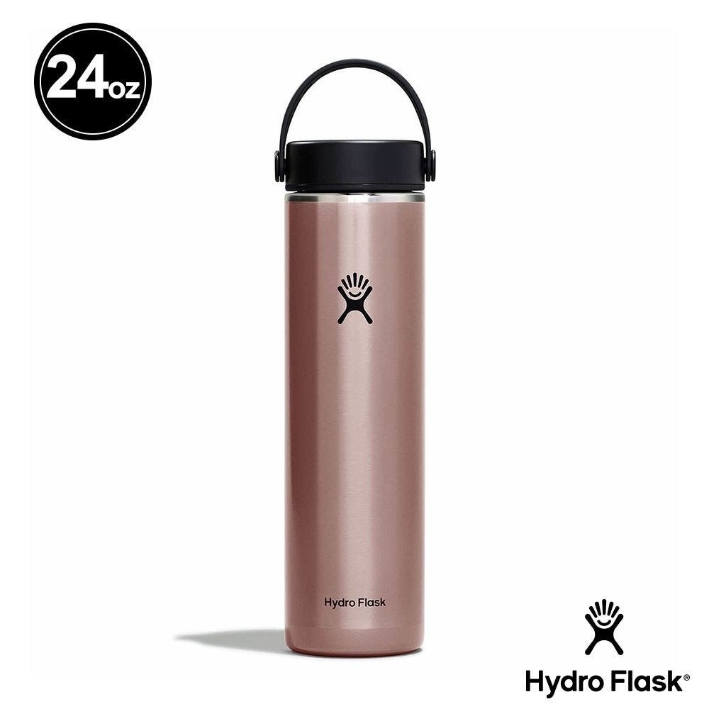 Hydro Flask 24oz/709ml 輕量寬口提環保溫瓶 珊瑚橘 保冷 保溫瓶 水壺 登山 露營