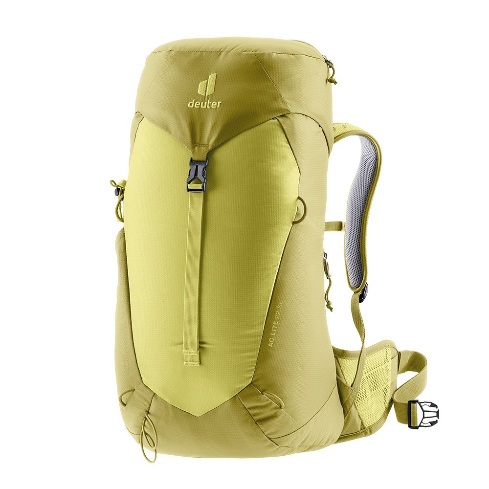 Deuter 女 AC LITE 22SL透氣網架背包 3420724 黃綠 登山背包