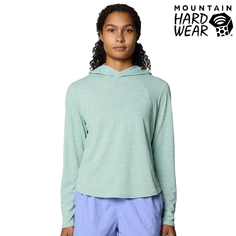 Mountain Hardwear 防曬長袖連帽衫 女 礦泉綠 2067761 長袖 透氣 吸濕 排汗