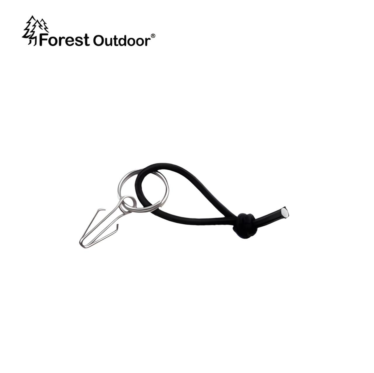 Forest Outdoor 不銹鋼防脫落插銷 單插版 登山 露營 插銷 彈性繩