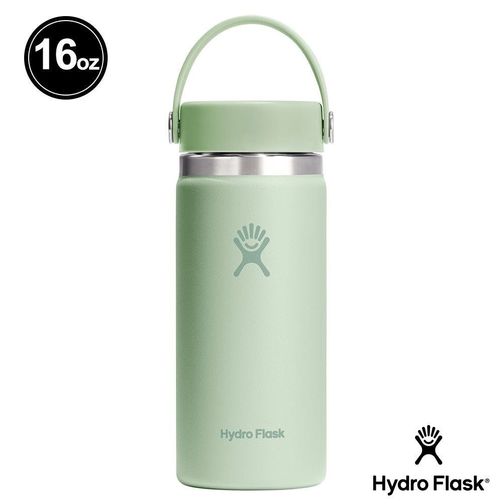 Hydro Flask 16oz/473ml 寬口提環保溫瓶 蘆薈綠 保冷 保溫瓶 水壺 登山 露營