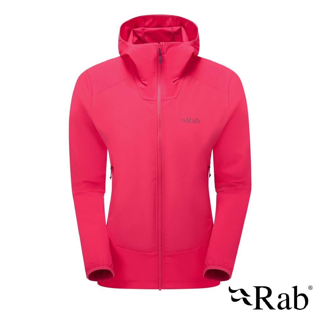 英國 RAB Borealis Hoody 連帽夾克 女款 西瓜紅 QWS77 運動 登山 外套