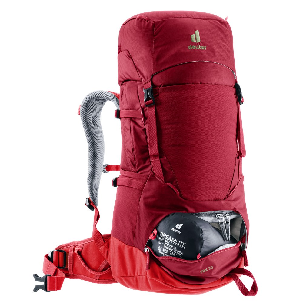 Deuter FOX拔熱登山背包 青少年款 30+4L 3611122 紅 登山包 露營包