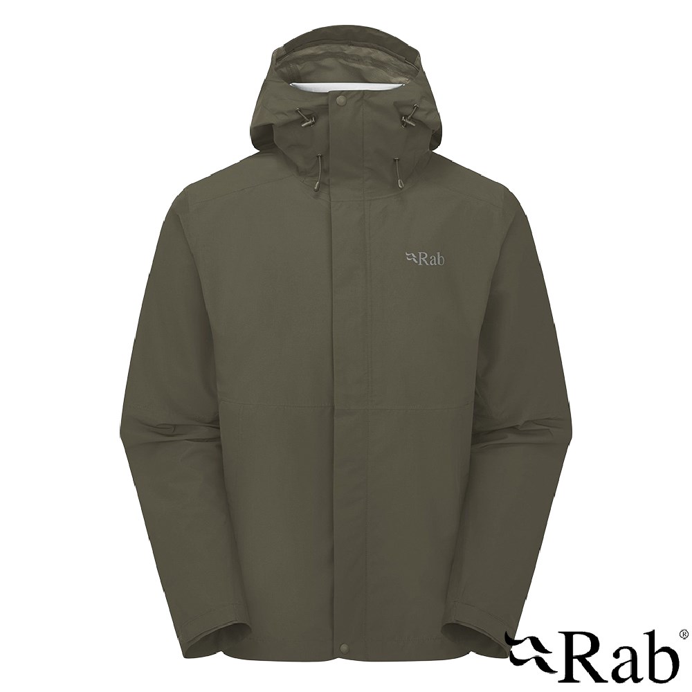 英國 RAB Downpour Jacket 防風防水連帽外套 男款 軍綠 QWI06 雨衣 登山