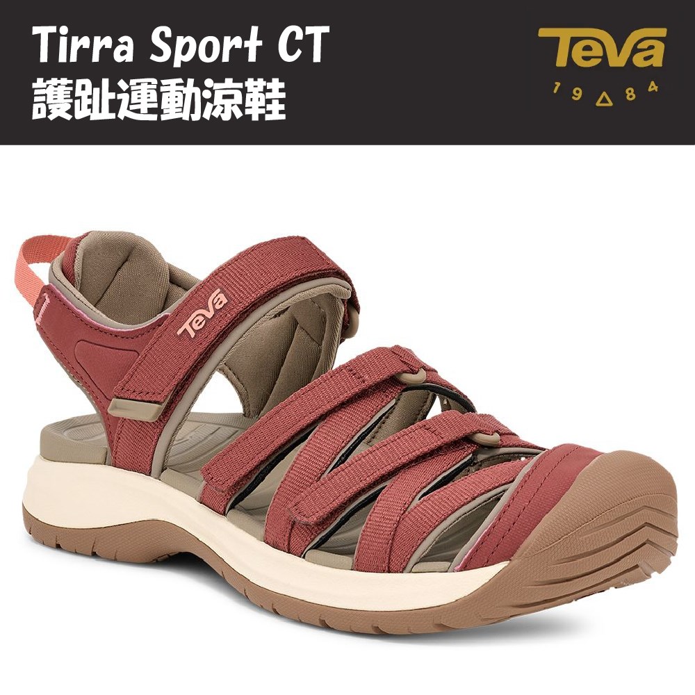 TEVA 女 Tirra Sport CT 護指運動涼鞋 桃花心木紅 TV1166310MAH 健走鞋