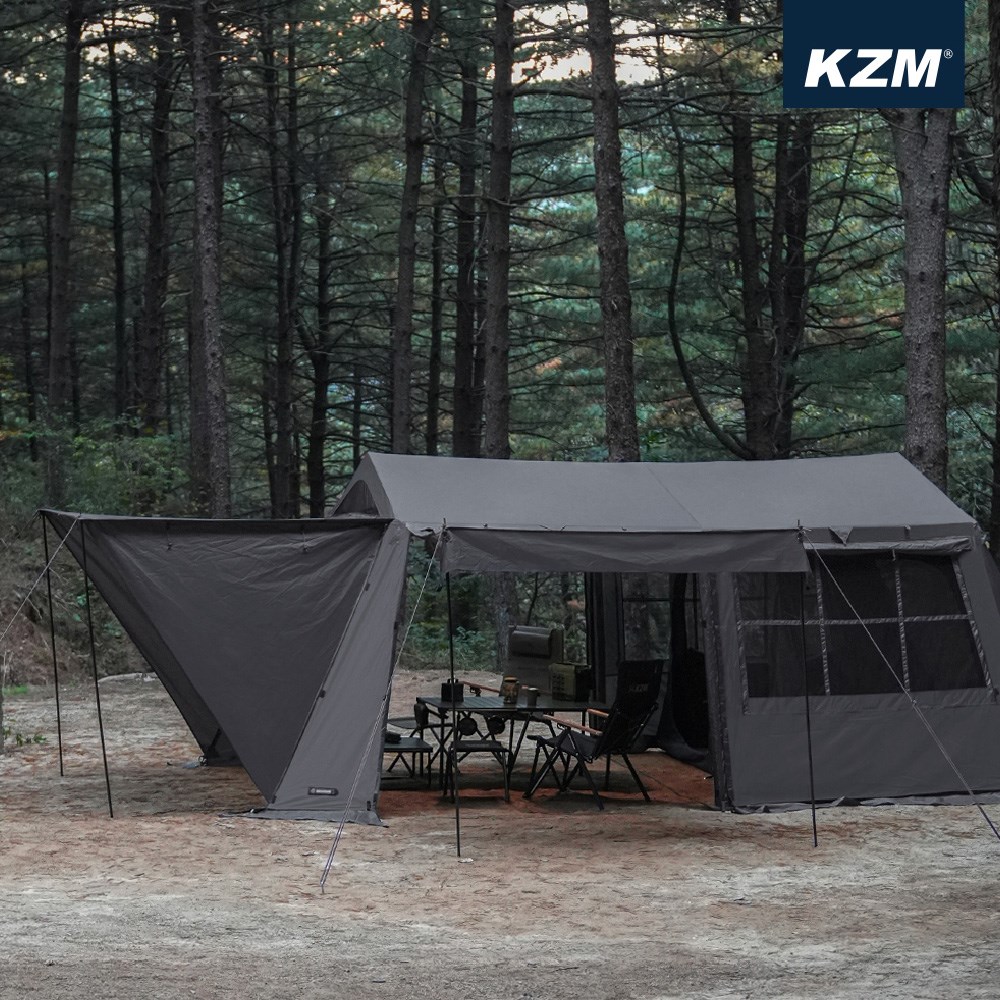 KAZMI KZM OSCAR 工業風奧斯卡4人帳 灰色 露營 帳篷 小屋帳