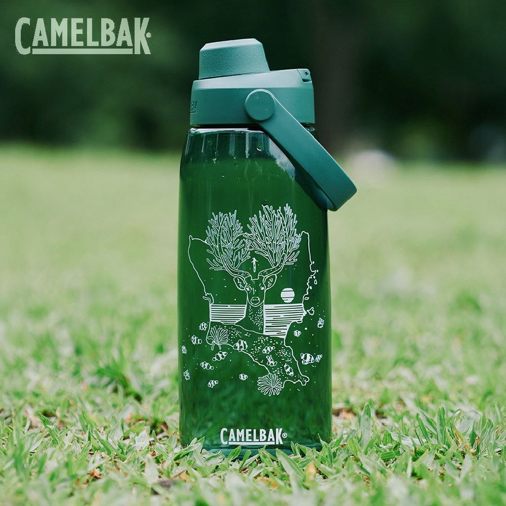 CAMELBAK 1000ml 離島記憶-朝泉映月 運動水瓶 森林綠 台灣限定 水壺
