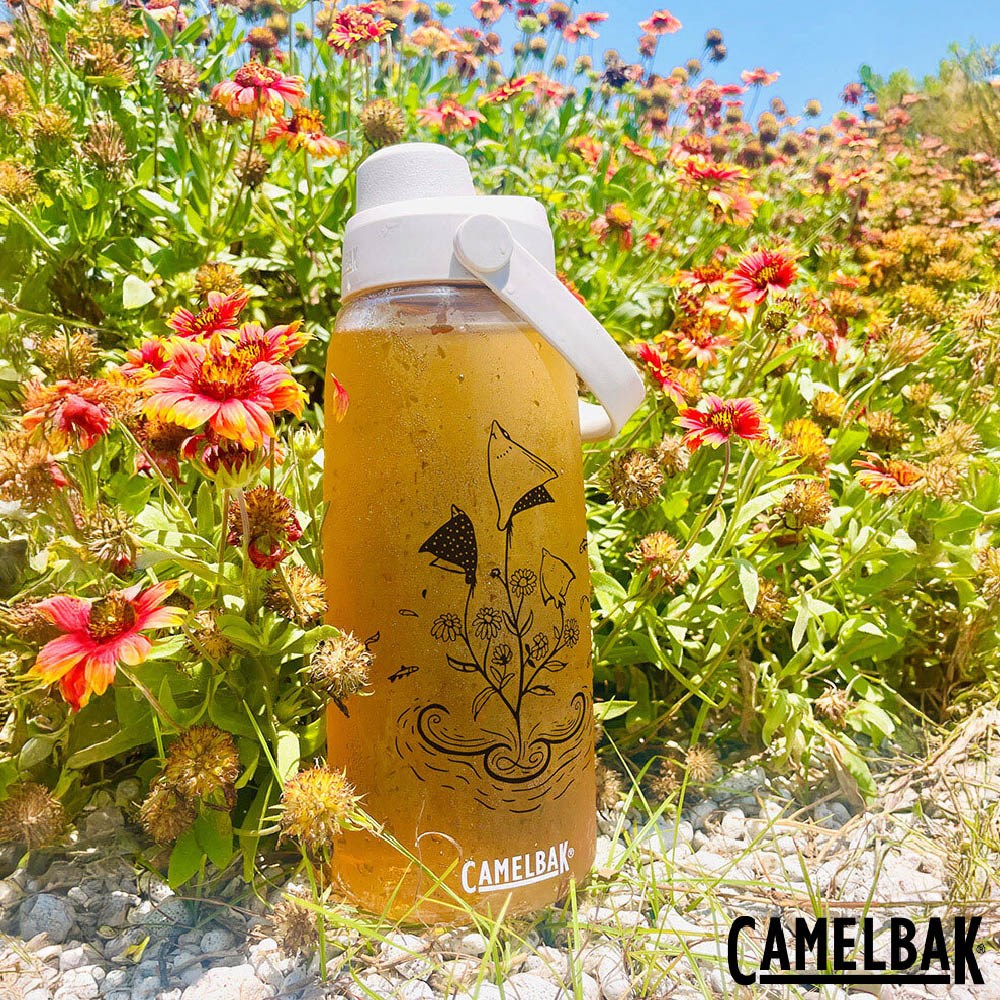 CAMELBAK 1000ml 離島記憶-飛翔綻放 運動水瓶 晶透白 台灣限定 水壺