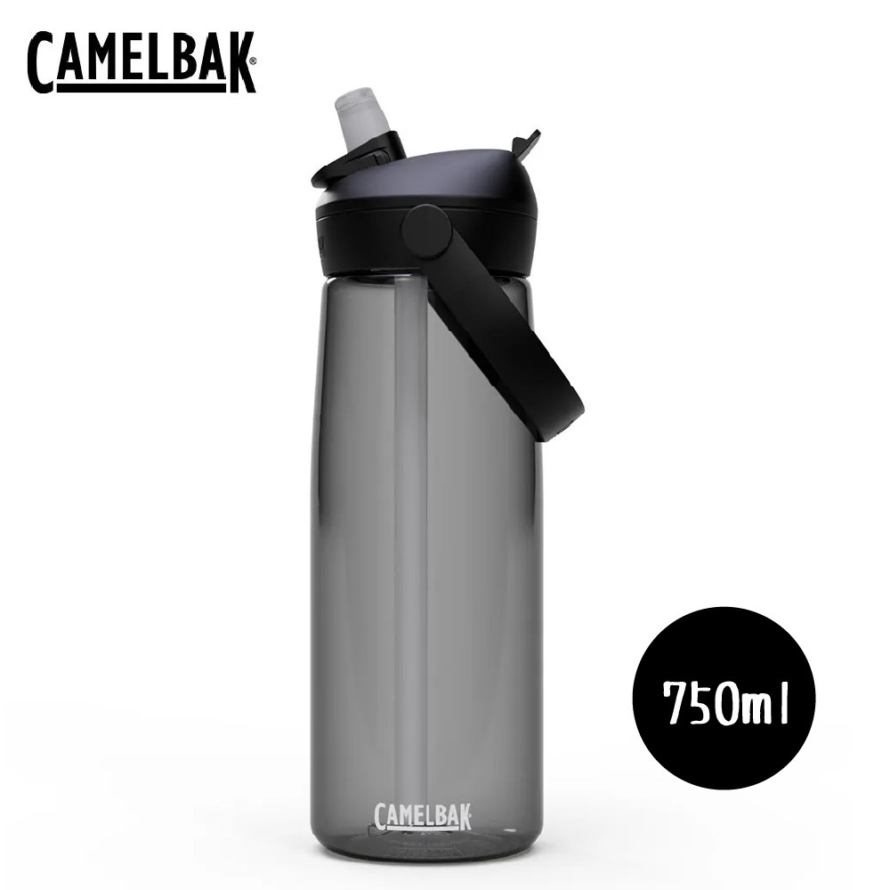 CAMELBAK 750ml Flip Straw多水吸管水瓶RENEW 炭黑