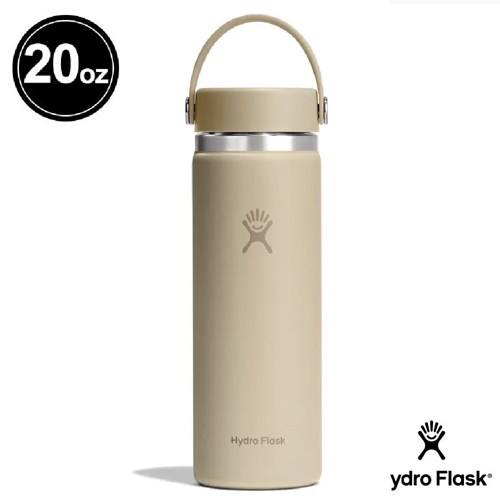 Hydro Flask 20oz/592ml 寬口提環保溫瓶 燕麥 保冷 保溫瓶 水壺 登山 露營