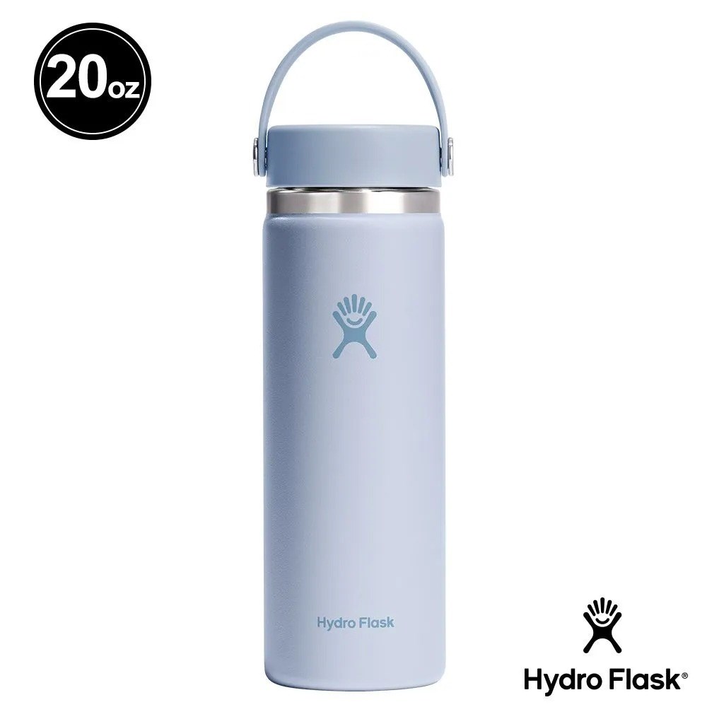 Hydro Flask 20oz/592ml 寬口提環保溫瓶 海波藍 保冷 保溫瓶 水壺 登山 露營