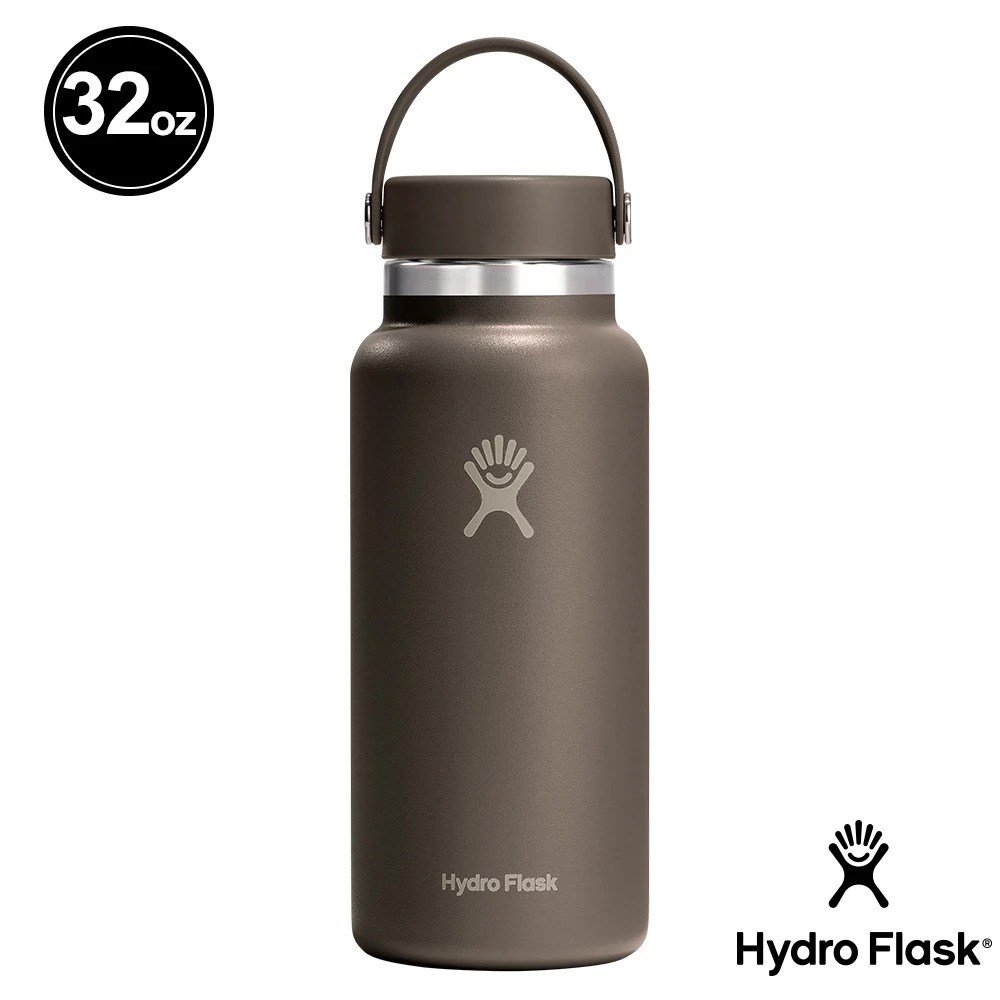 Hydro Flask 32oz/946ml 寬口提環保溫瓶 摩卡棕 保冷 保溫瓶 水壺 登山 露營