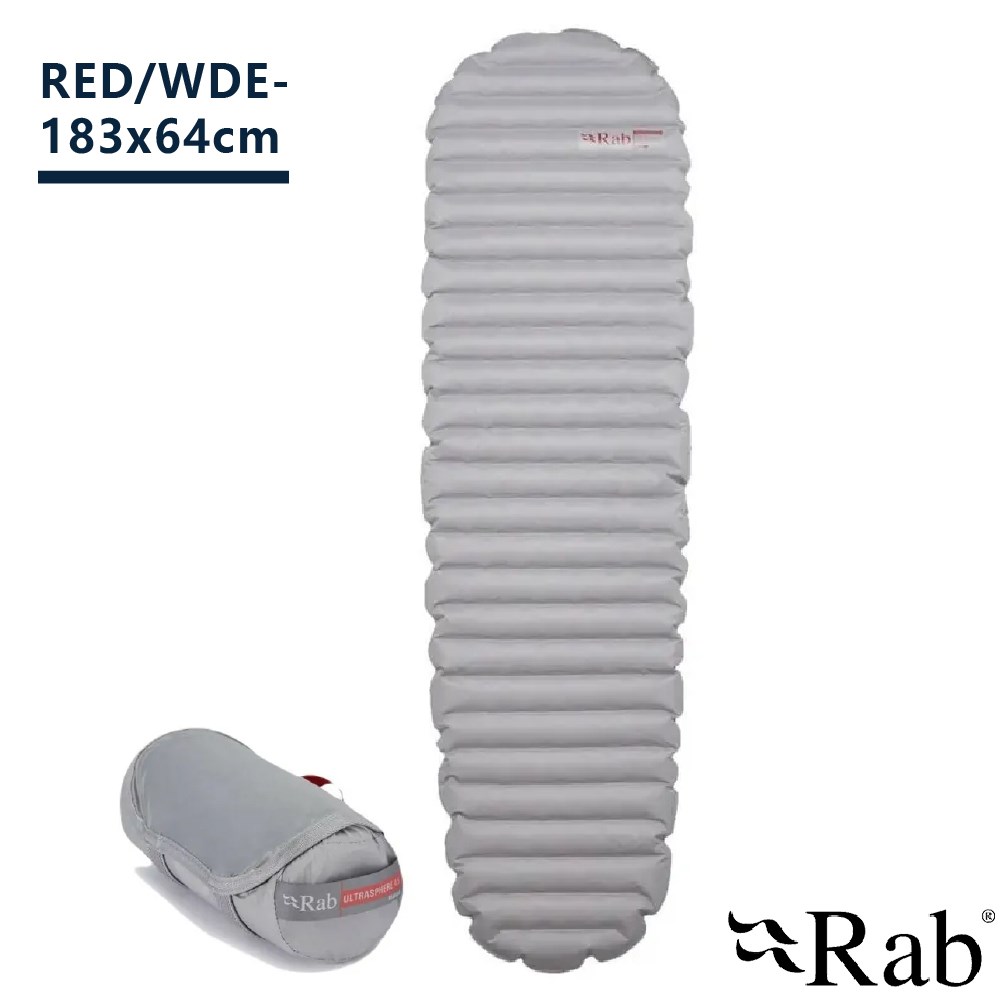 英國 RAB Ultrasphere 4.5 睡墊 深鉛錫灰 REGWDE 加寬 附充氣袋 收納袋 充氣睡墊 露營 登山