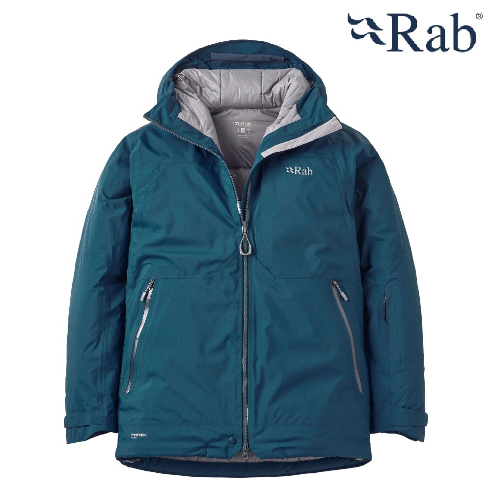 英國 RAB Optical Down Jacket 滑雪防水羽絨外套 男款 暴風藍 QWI63 滑雪 登山