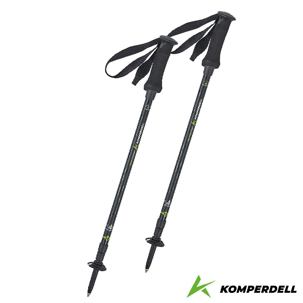 Komperdell 奧地利 航太鋁合金旋轉登山杖 1742331002-S 黑 單支 健行登山 聯名款