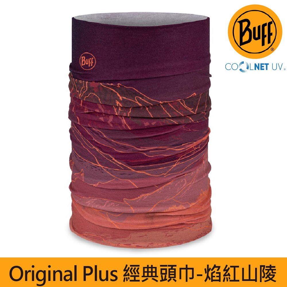 BUFF 經典頭巾 Plus 焰紅山陵136844-653 魔術頭巾 夏季吸濕排汗防曬頭巾